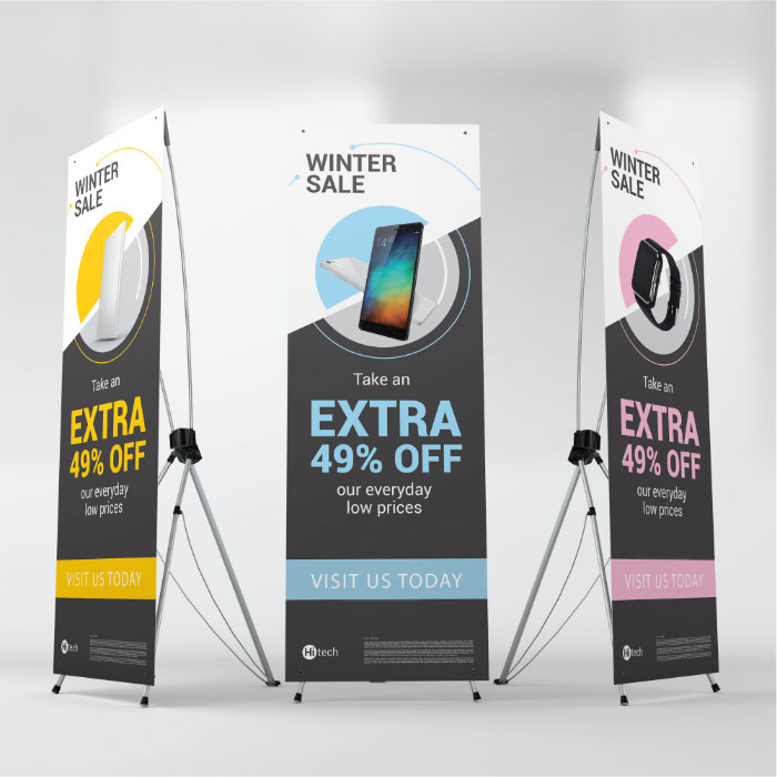 Image of item X-Stand Banners w/ Stand - 24"x63"