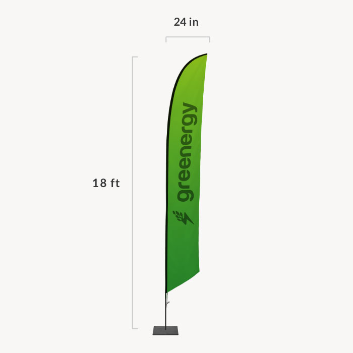 Image of item Feather Angled Flag - (X-Large)