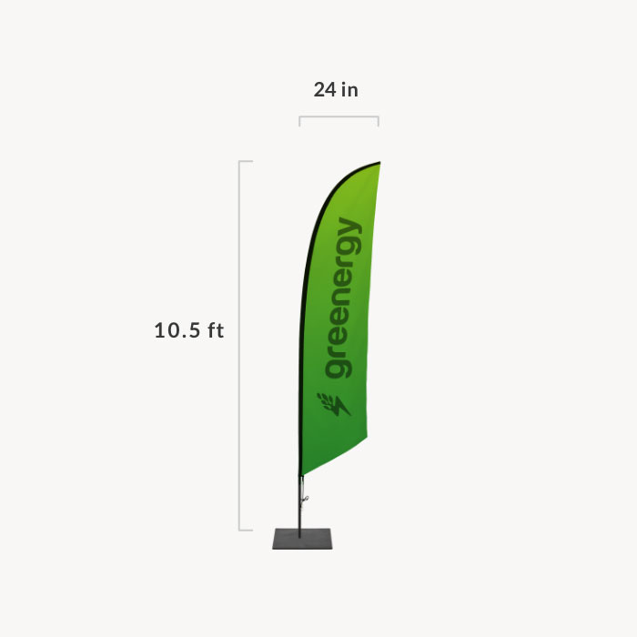 Image of item Feather Angled Flag - (Medium)