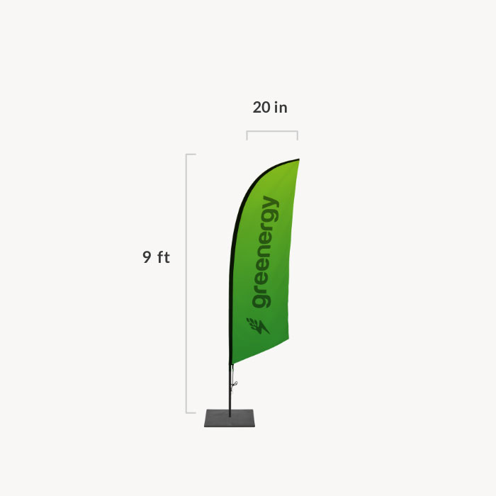 Image of item Feather Angled Flag - (Small)