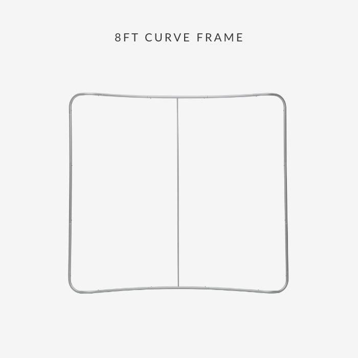 Image of item 8ft Curve Tension Fabric Display w/ Frame