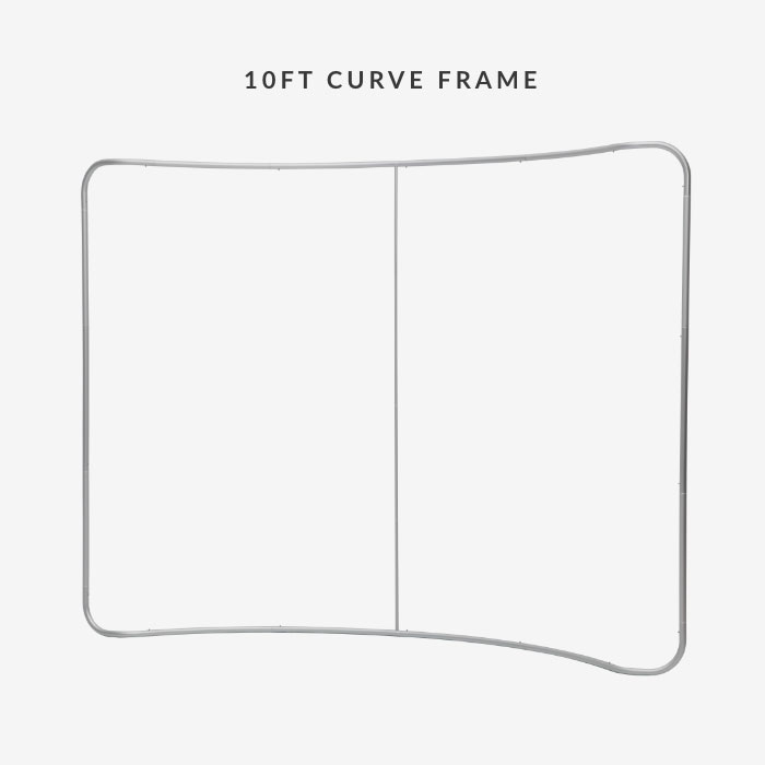 Image of item 10ft Curve Tension Fabric Display w/ Frame