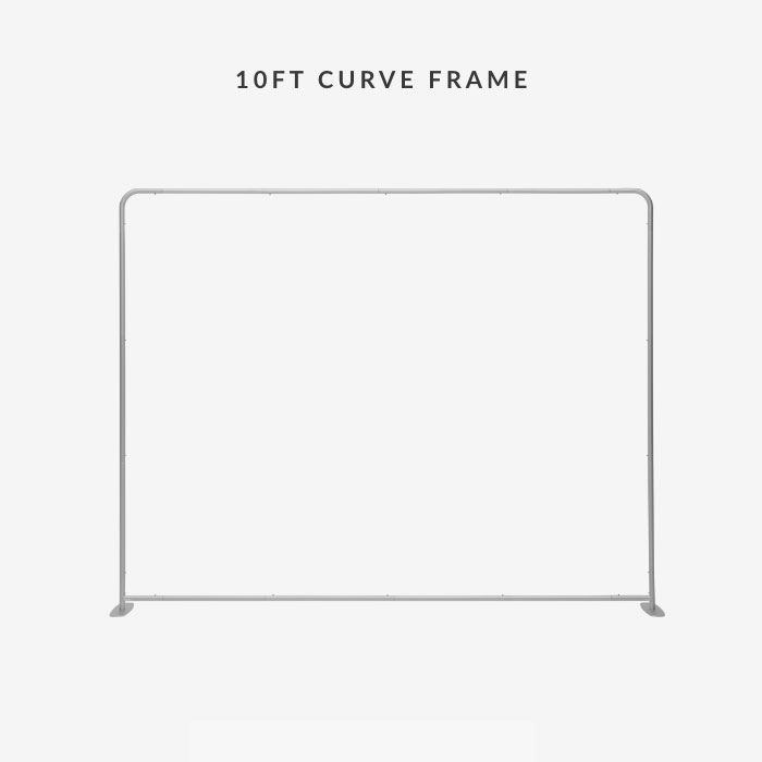 Image of item 10ft Straight Tension Fabric Display w/ Frame