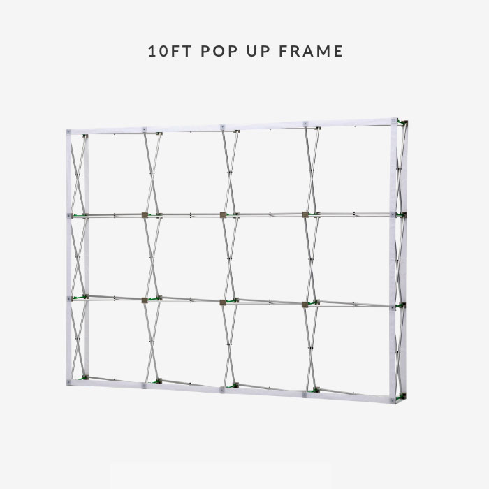 Image of item 10ft Straight Velcro Fabric Pop Up Display Only
