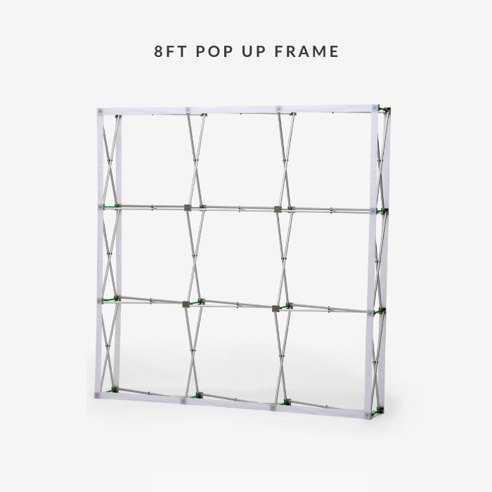 Image of item 8ft Straight Velcro Fabric Pop Up Display Only