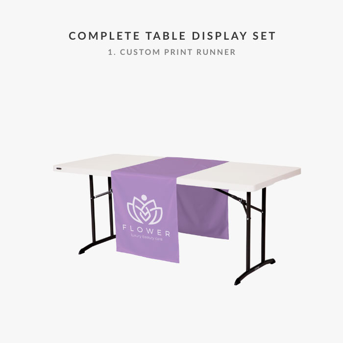 Image of item Table Runner & Solid Color Throw Combo